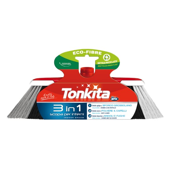 Tonkita Indoor Broom Triple Thread W/ Handel