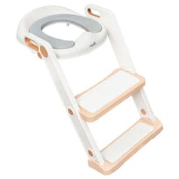 MOON Kids Step Stool Potty Trainer Seat -White & Gold image 0