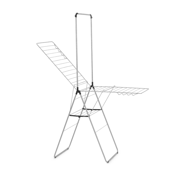 Brabantia HangOn Draying Rack 25m With Rod  Metallic Grey
